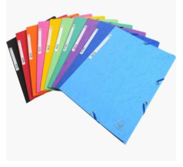 Chemises À Élastiques 3 Rabats Couleurs Assorties